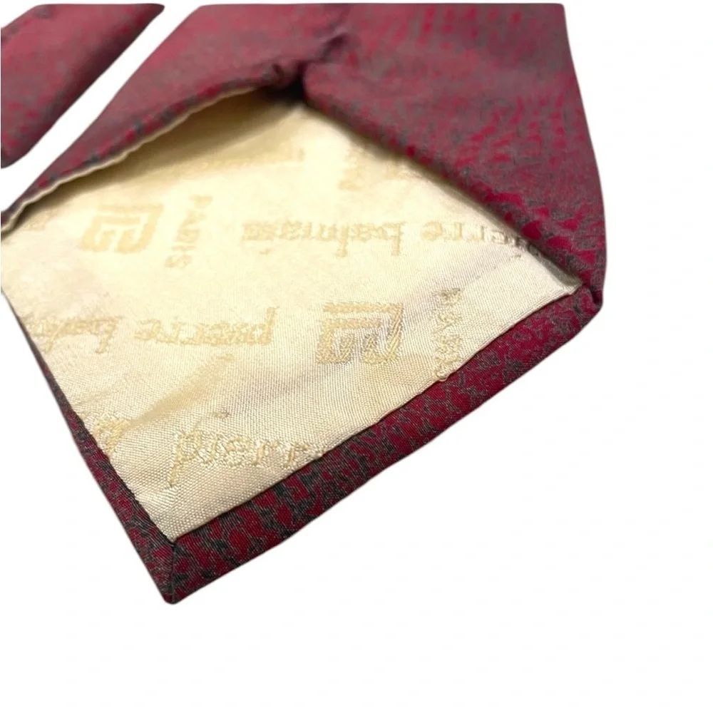 Pierre Balmain Silk Elegant Red Patterned Tie